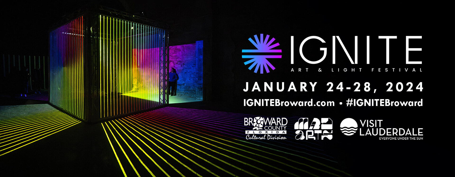 Adevertisement for IGNITE Broward 2024 on January 24-28, 2023