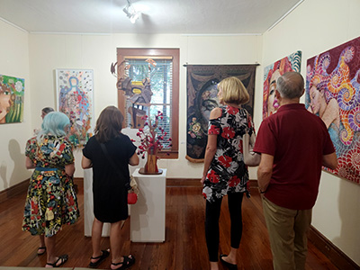 The opening of the “Viva Fort Lauderdale” exhibition at History Fort Lauderdale in 2023. (Photo courtesy of History Fort Lauderdale)