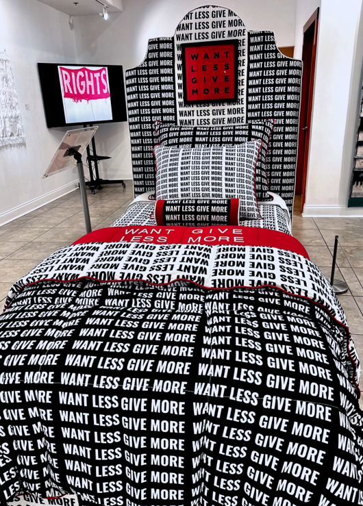 If you “WANT LESS, GIVE MORE,” you won’t be disappointed in life, Adam von Dolle believes. And the mindless pursuit of consumerism will recede. (Photo courtesy of Lisa Rockford.) 