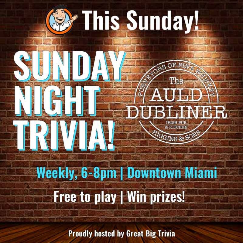Trivia Night @ The Auld Dubliner Irish Pub