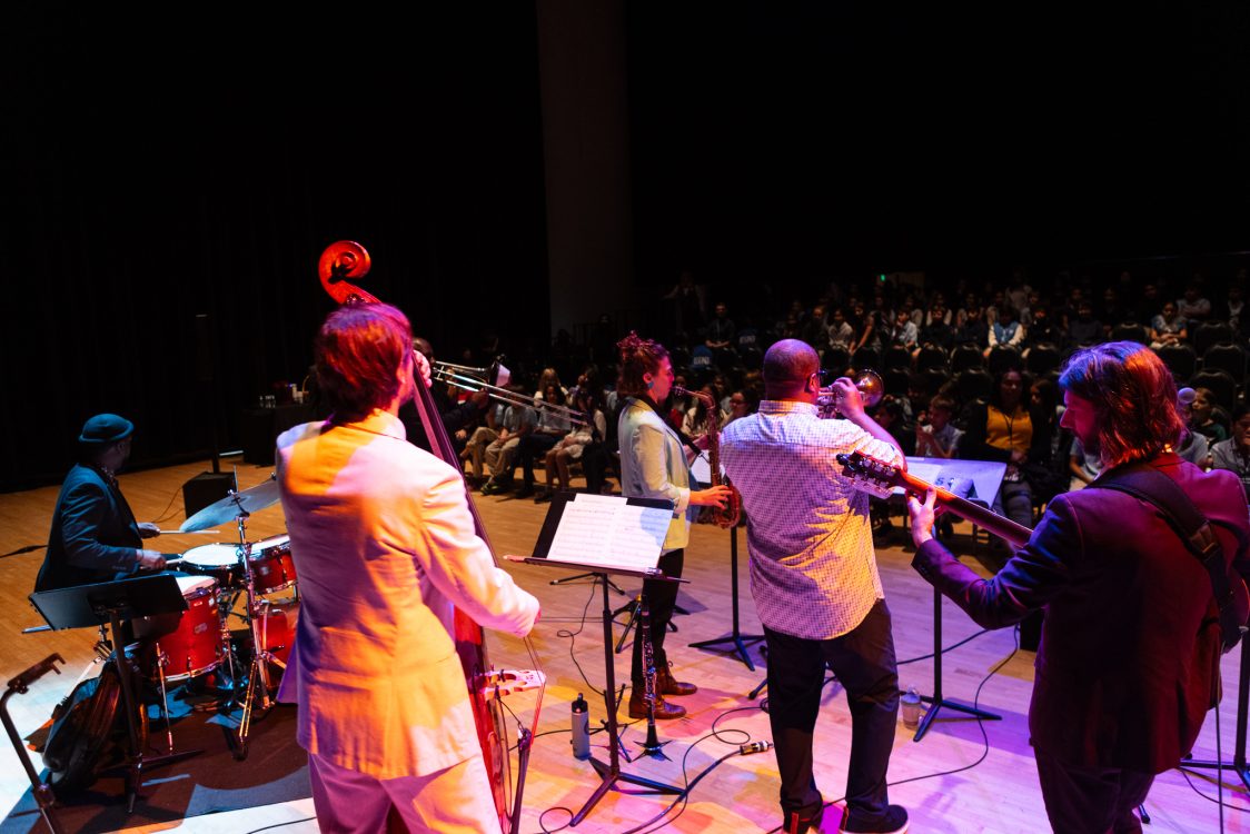 The Jazz at Lincoln Center group performs at Miami’s Adrienne Arsht Center. (Photo by Taylor Brown, courtesy of the Adrienne Arsht Center)