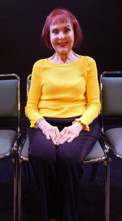 Ellen Wacher, founder of Pigs Do Fly Productions, is committed to selecting plays that show people over 50 years old living full rich lives. (Photo by Carol Kassie)