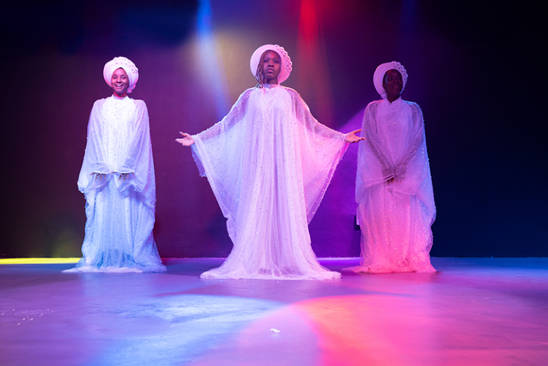 Costumes highlight Black Nativity’s African-American motif. Photo courtesy of Broward Center for the Performing Arts