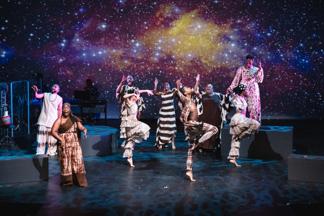The South Florida performing arts group, Hued Songs, is dedicated to uplifting Black voices and artists through arts programming that celebrates Blackness; the organization is currently part of a performance
