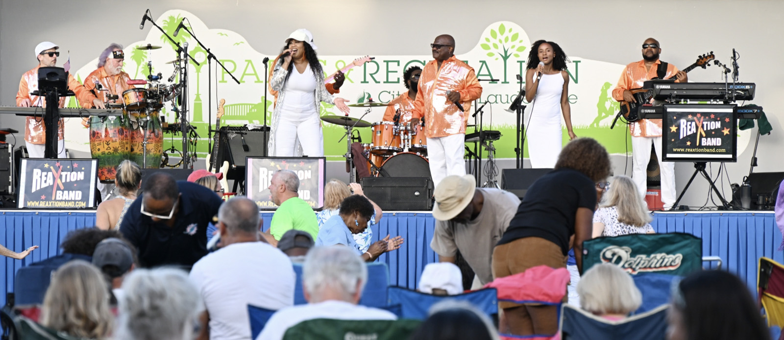 The “Starlight Musicals” at Holiday Park are free, family-friendly concerts showcasing a different local band and musical genre each show (Photo courtesy of the City of Fort Lauderdale)