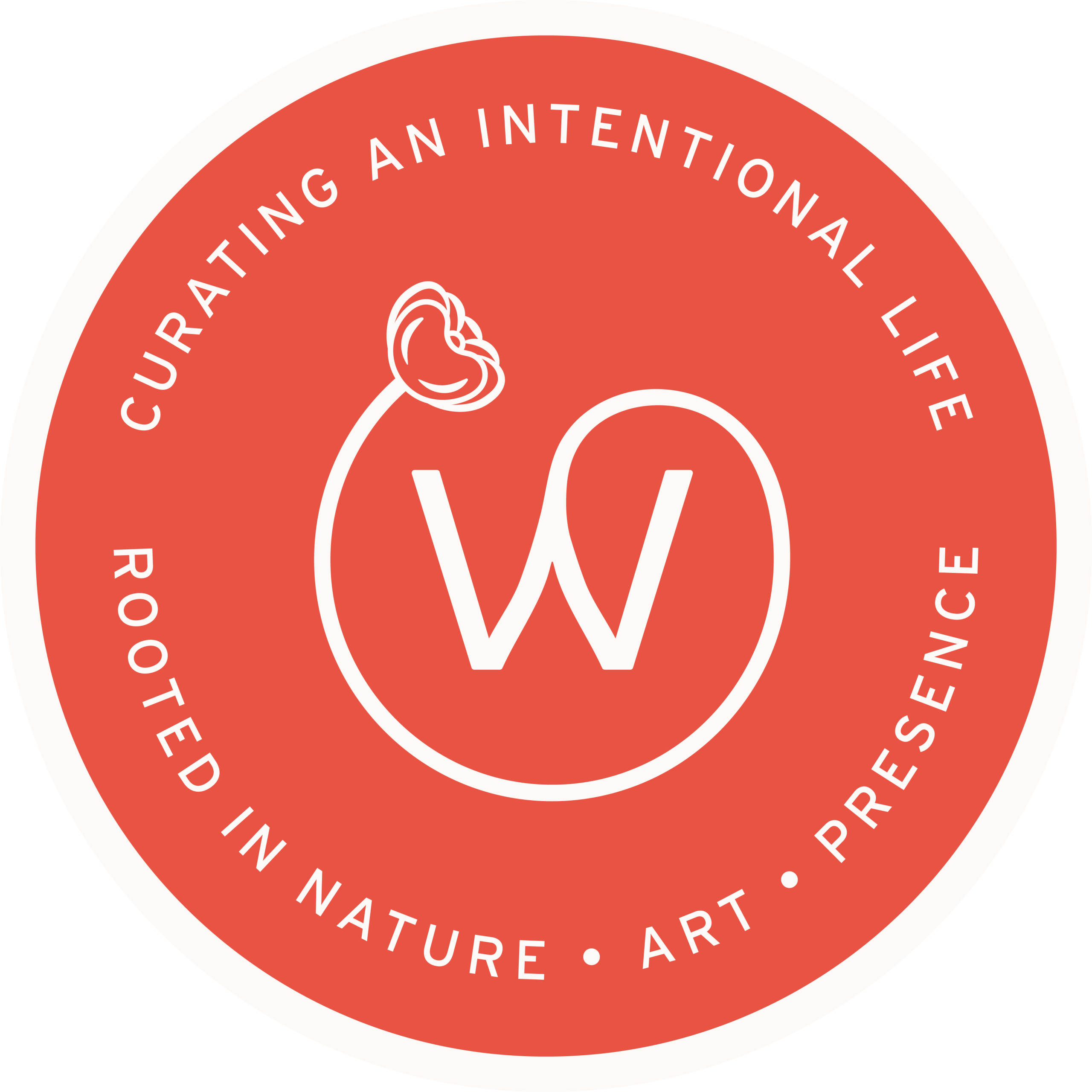 round red Wild Bloom Society logo