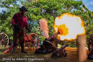 See and hear black powder demonstrations