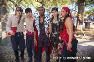 Group of friends dressed in costume